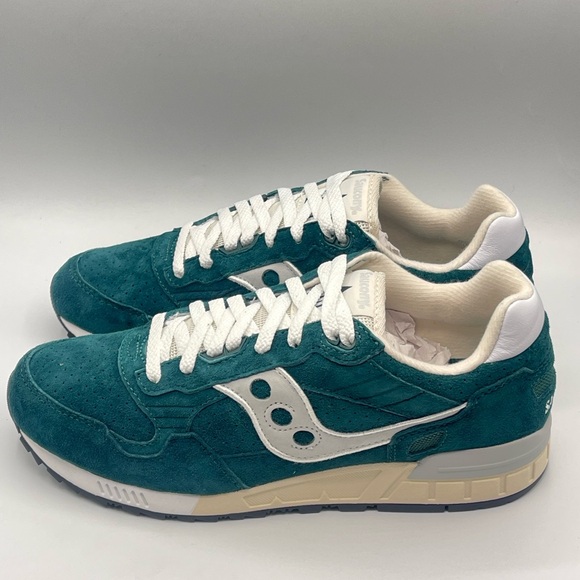 Saucony Shadow 5000 Men’s Forrest Suede Shoes - Picture 2 of 11